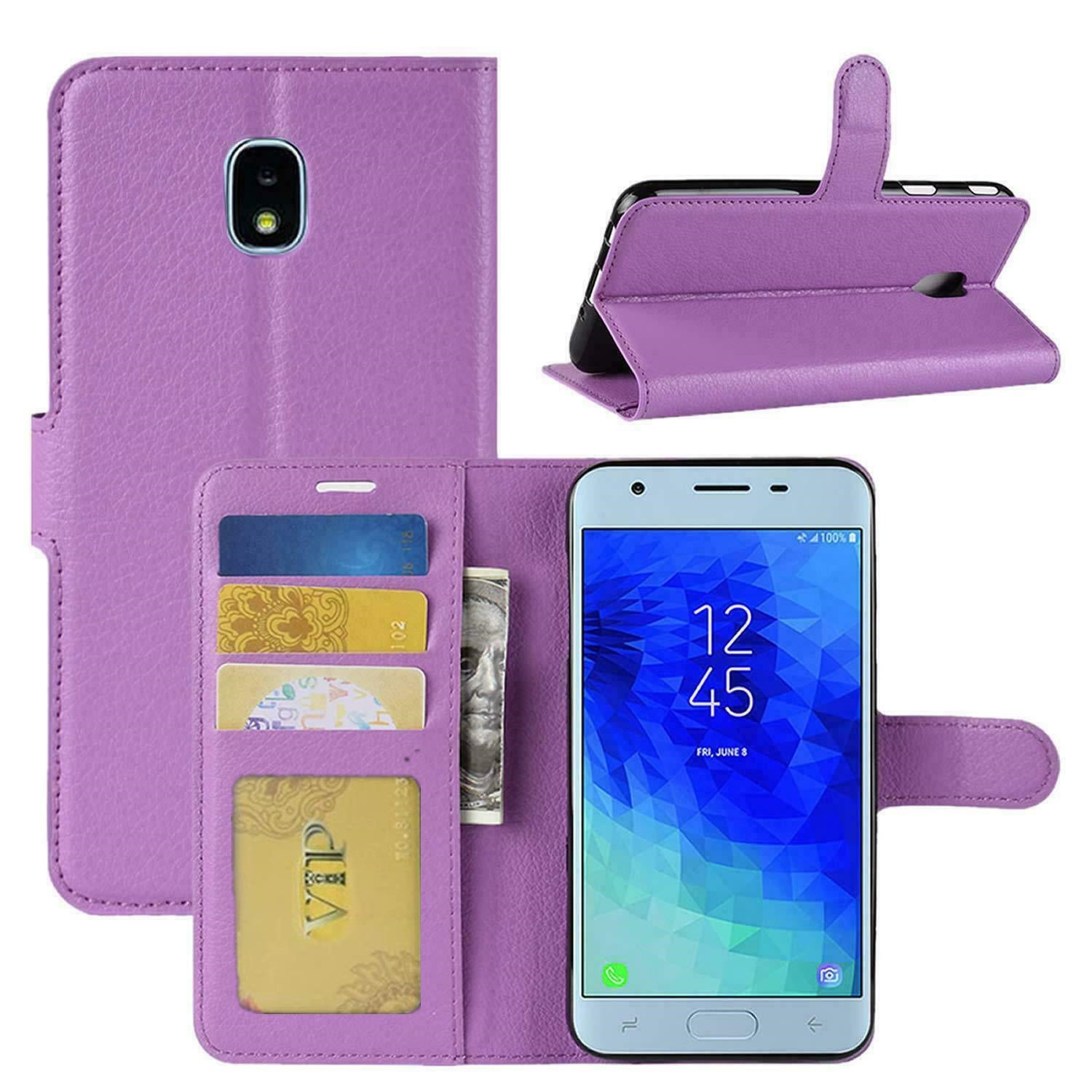 Leather Folio Wallet Case for Samsung Galaxy J3 2018 Leather Folio Wallet Case for Samsung Galaxy J3 2018